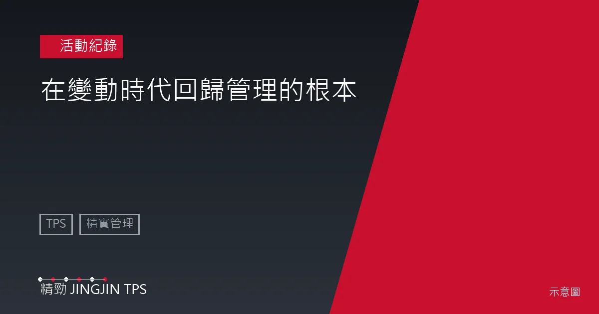 活動紀錄示意圖：在變動時代回歸管理的根本